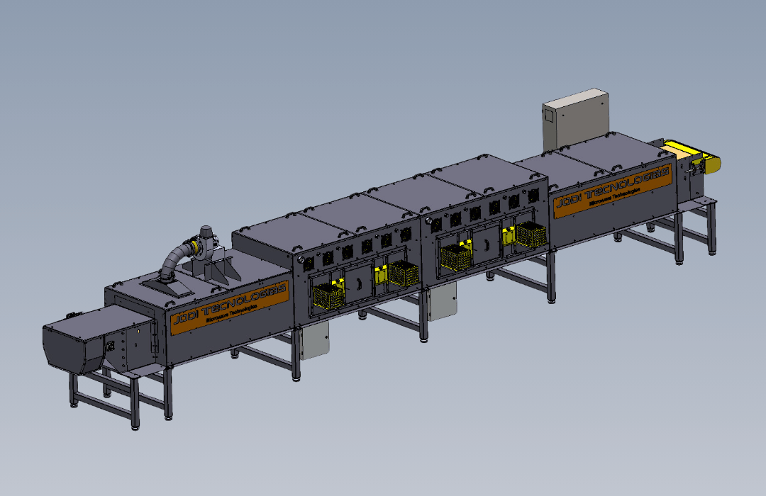 Projeto de secador micro-ondas com convecção